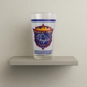 Vintage Breeders Cup 2001 at Belmont Park Racing Glass by Libbey